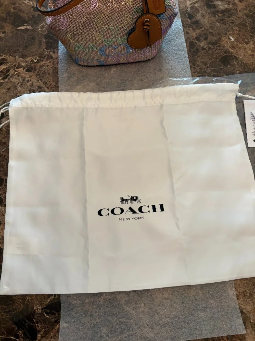 Coach Kisslock Frame Bag 16 In Crystal Signature Jacquard (Rainbow/Candy Multi) - Picture 15 of 16
